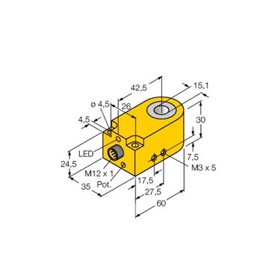 30MM SHLD INDUCT RING SNSR DC