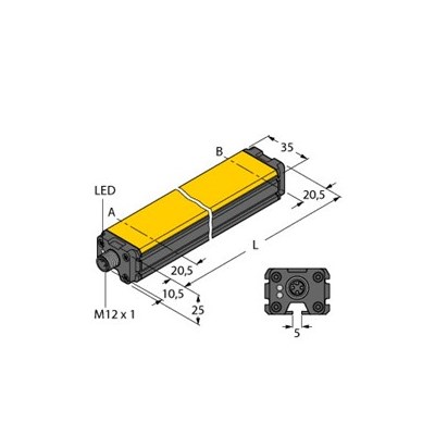 magnetic actuated linear position sensor