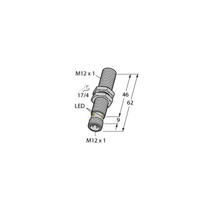 12MM CYLINDER POS SNSR DC NO