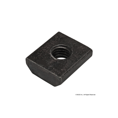 10S STD T-NUT M5X80 THREAD BLACK ZINC