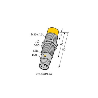 SENSOR UNSHLD 30MM IND 15MM