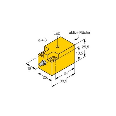 SENSOR UNSHLD 25MM IND 10MM