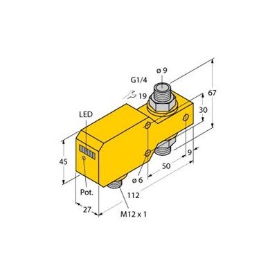 FLOW MONITOR IN-LINE DC 1-