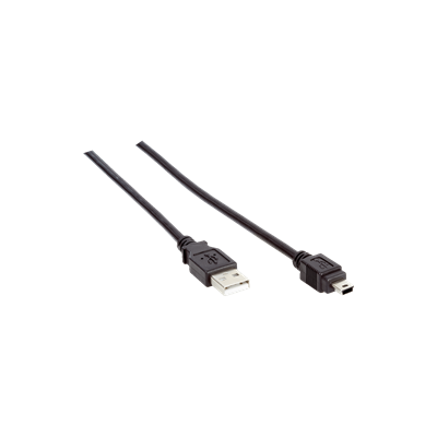 CABLE MALE/MALE 3M00 USB A/MINI BK