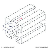 ECON SLIDE IN T-NUT 9X9X3 M5 SLOT5