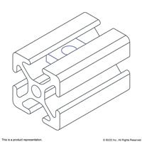 ECON SLIDE IN T-NUT 19X19X4 M8 SLOT10