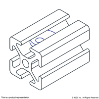 25 S M4 X 07 ECONOMY T-NUT BRIGHT