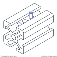 15 S ZINC DROP IN T-NUT M6 X 10